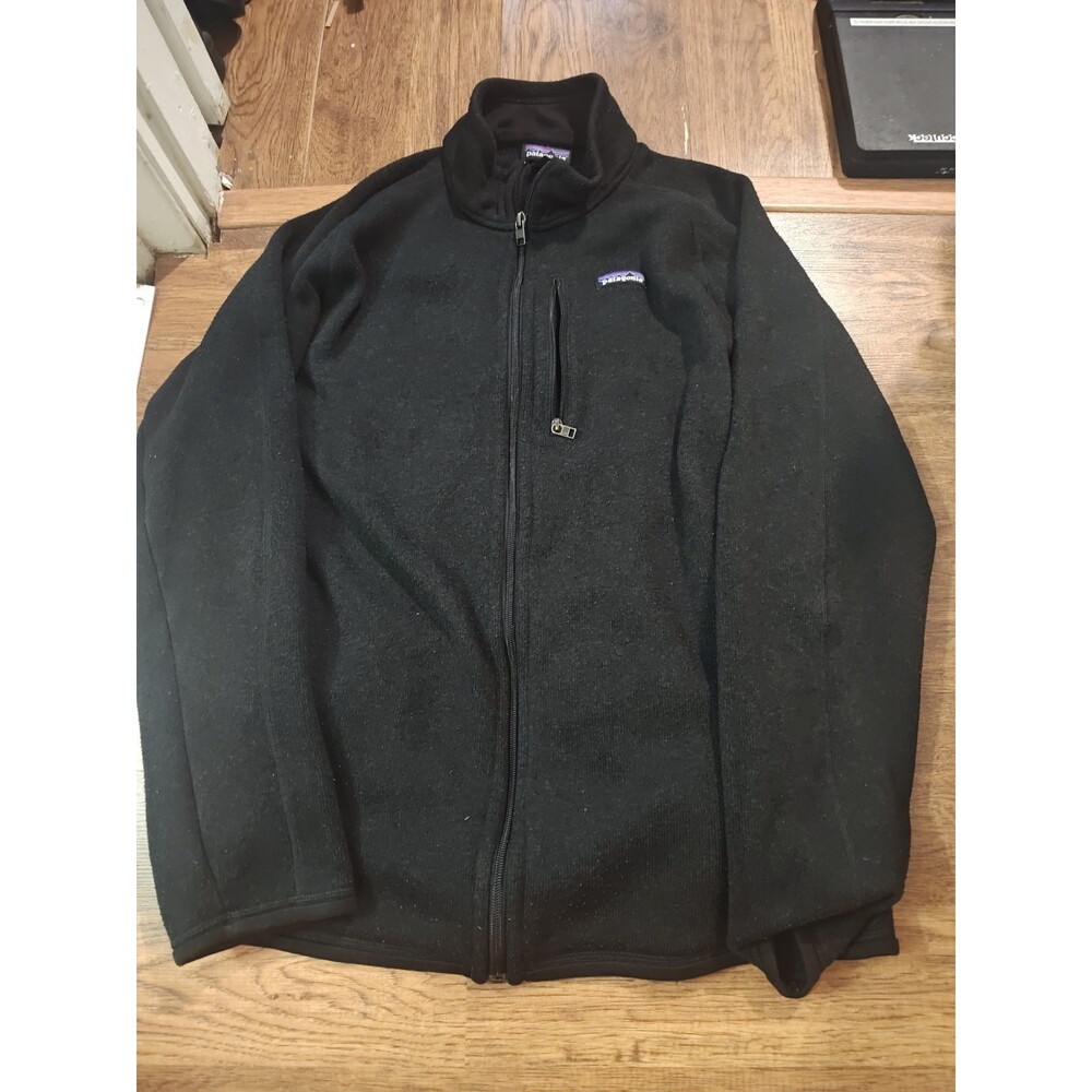 Patagonia Men's XL Better Sweater Full Zip Fleece Jacket Black 25528 Classic